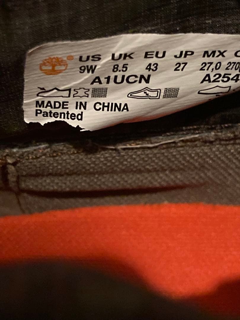 美品ティンバーランド　ロールトップ　9W27センチ