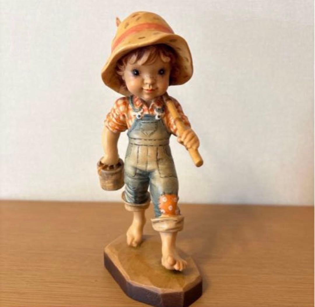 【希少品・美品】アンリ人形（大）「Fisher Boy」18センチ