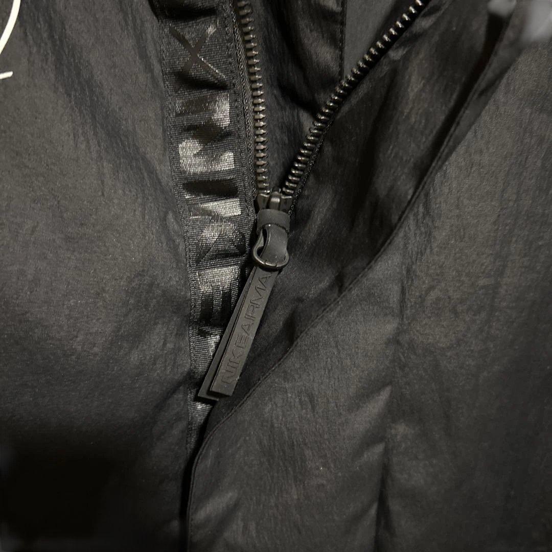 【ナイキエアマックス×鹿島アントラーズ】中綿ベンチコート　ブラック　ナイロン　Ｌ