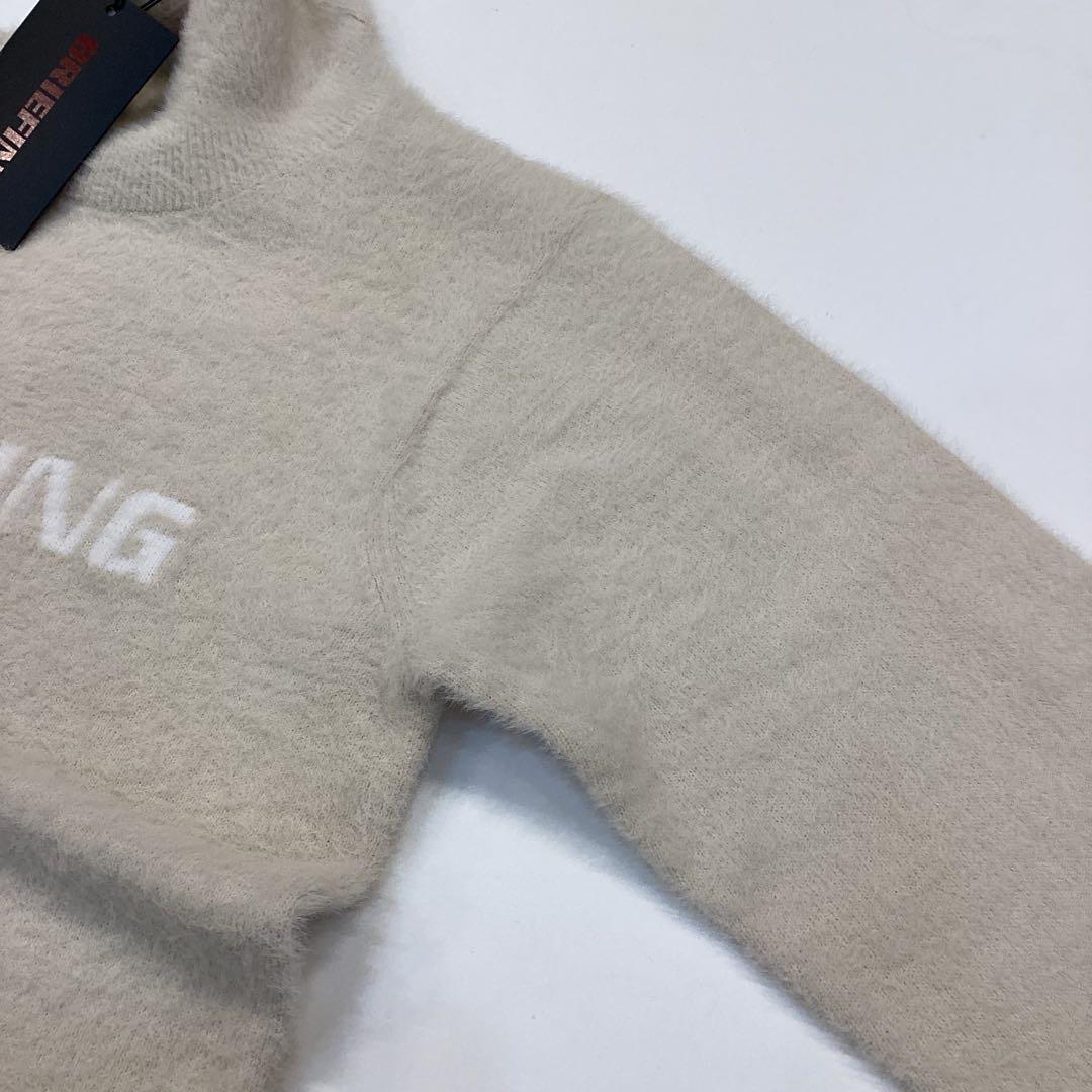 完売品　BRIEFING SHAGGY LOGO TURTLENECK KNIT