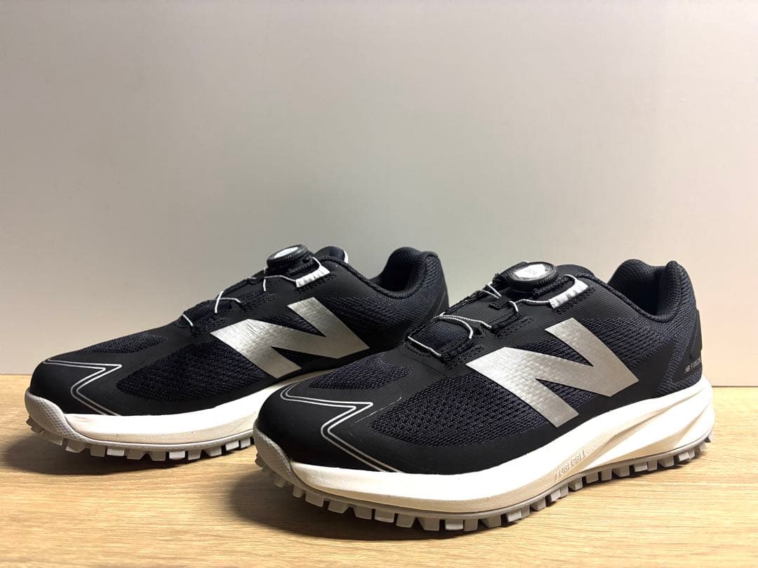 未使用 27cm 2E ニューバランスゴルフシューズ UGS1001F ブラック