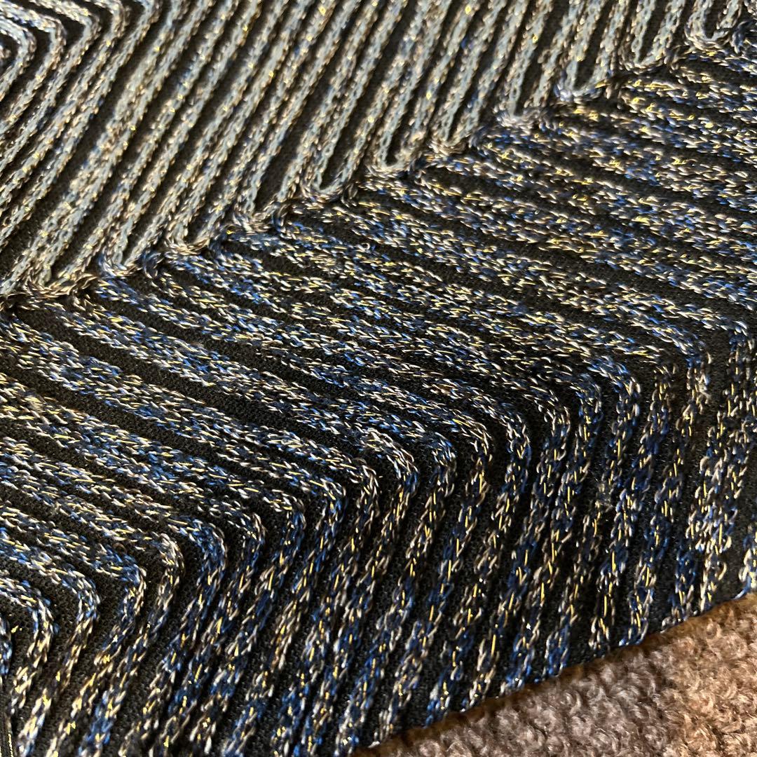 正絹 袋帯 本場奄美大島紬 無月 作家 青系