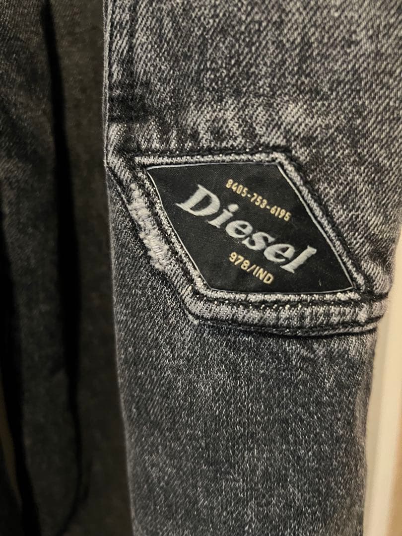 HK　Diesel ダークグレー オーバーオール　美品