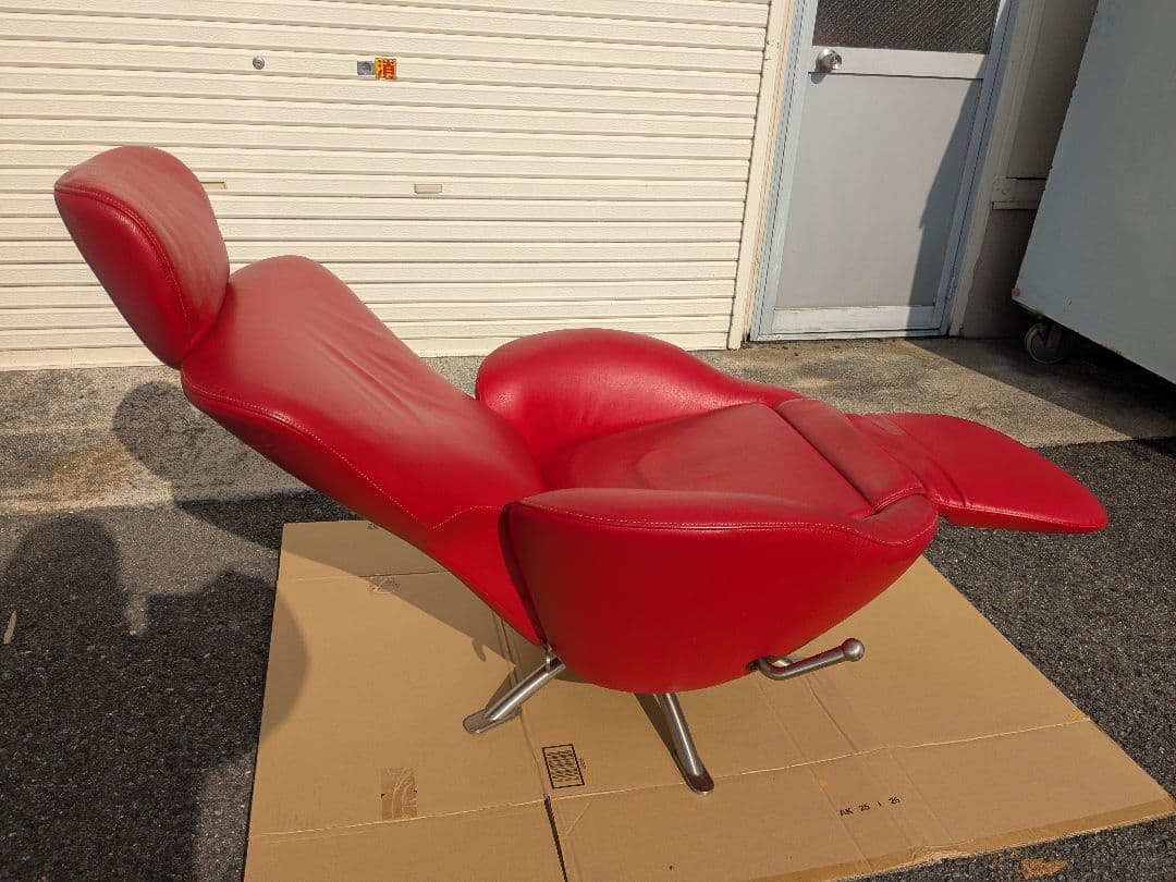 Cassina ドド シェーズロング チェア リクライニング 赤