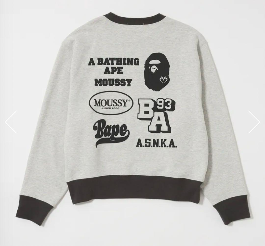 MOUSSY×BAPE RELAXED FIT クルーネック