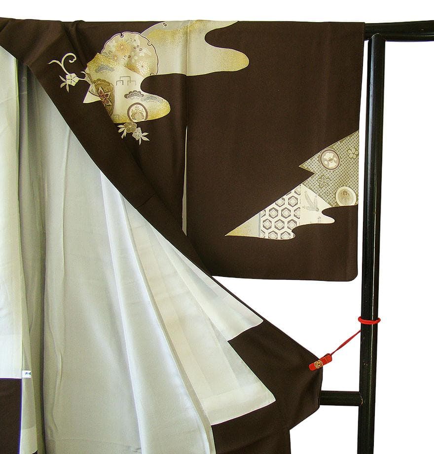 秀逸品 極上縮緬地 帝王紫 高級訪問着（正絹）仕立上り＜HH2288＞