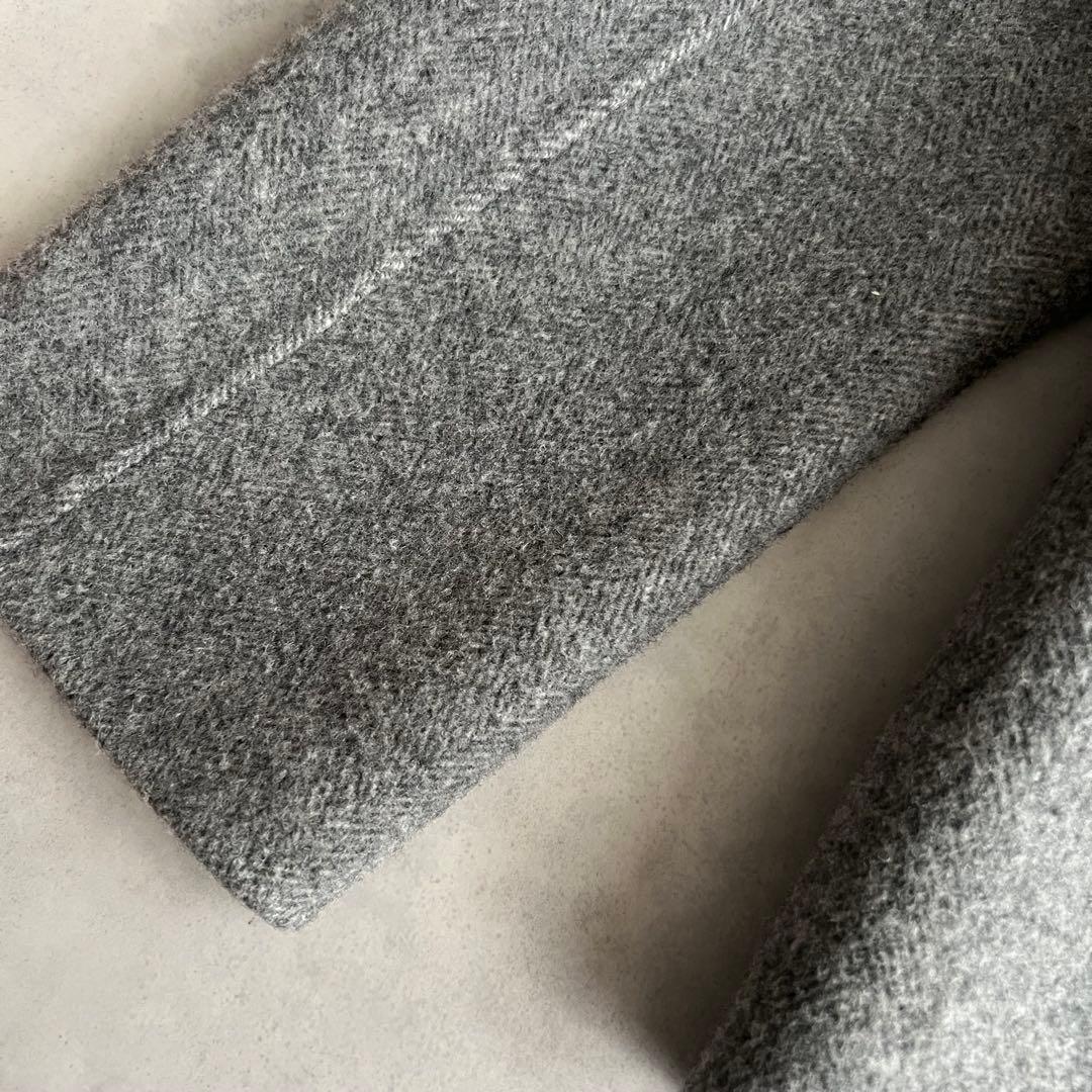 BEIGE, ベイジ　ウールカシミヤ　ビッグカラー　コート　グレー　4