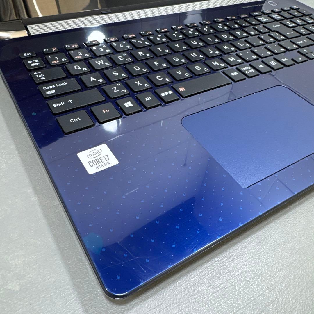 【極上】東芝スタイリッシュブル☘10世代i7☘️NVMe512メモリ16GB