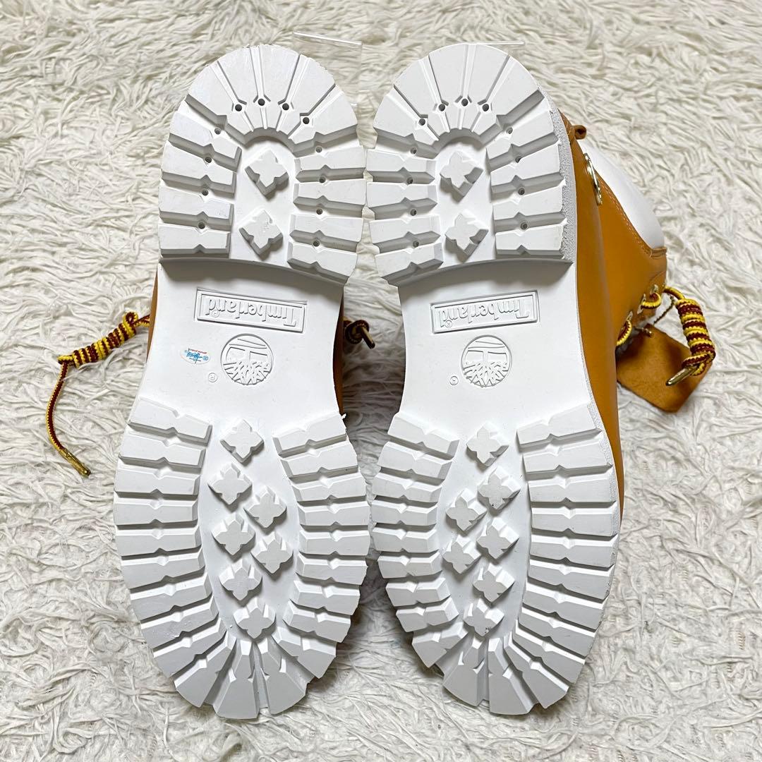 【美品】Timberland x STUSSY レザー6インチジップブーツ