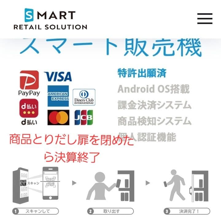 大型冷蔵庫。無人販売。スマリテ　SR426WSF 冷却冷蔵庫冷凍庫モニター付き