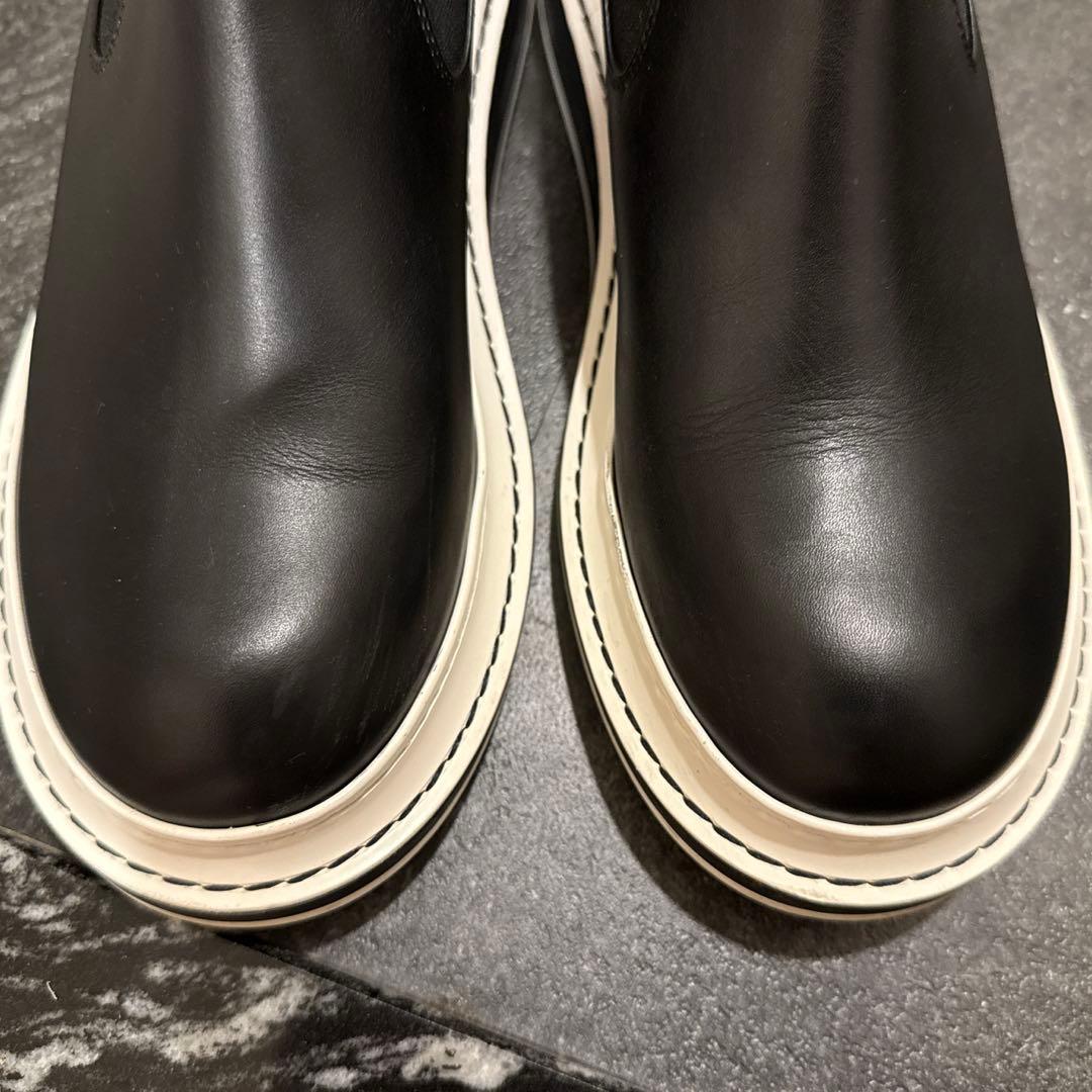 美品　LOEWE ブラック サイドゴアブーツ　38