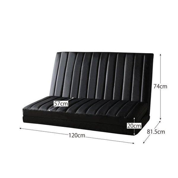 未使用訳あり　ソファベッド　２人掛け　２P　クッション２個　グレーファブリック