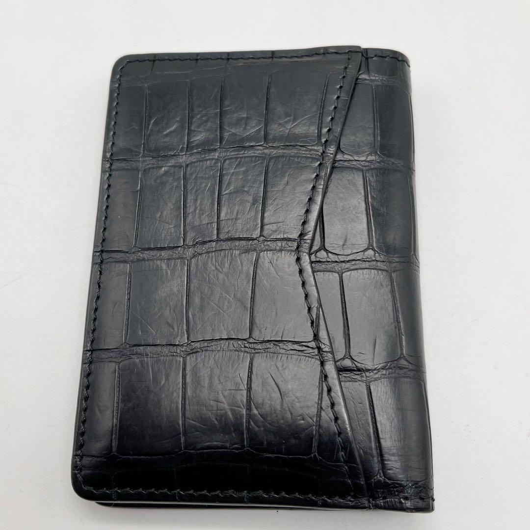レア　ルイヴィトン オーガナイザードゥポッシュ　名刺入れ　黒　クロコダイル