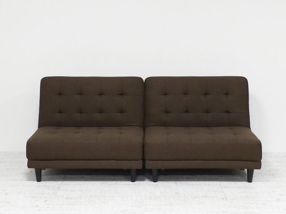 New離せるソファーベッド (チョコレート)　ブラウン　茶色系　　ソファベッド