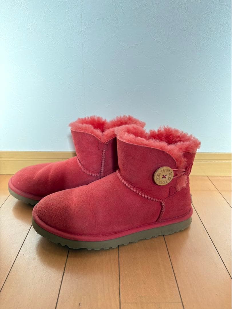 UGG レディース ムートンブーツ ピンク 25cm