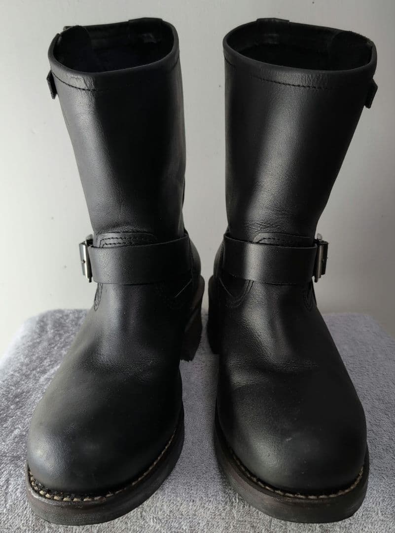 ALPHA INDUSTRIES エンジニアブーツ レザー 黒 27.5