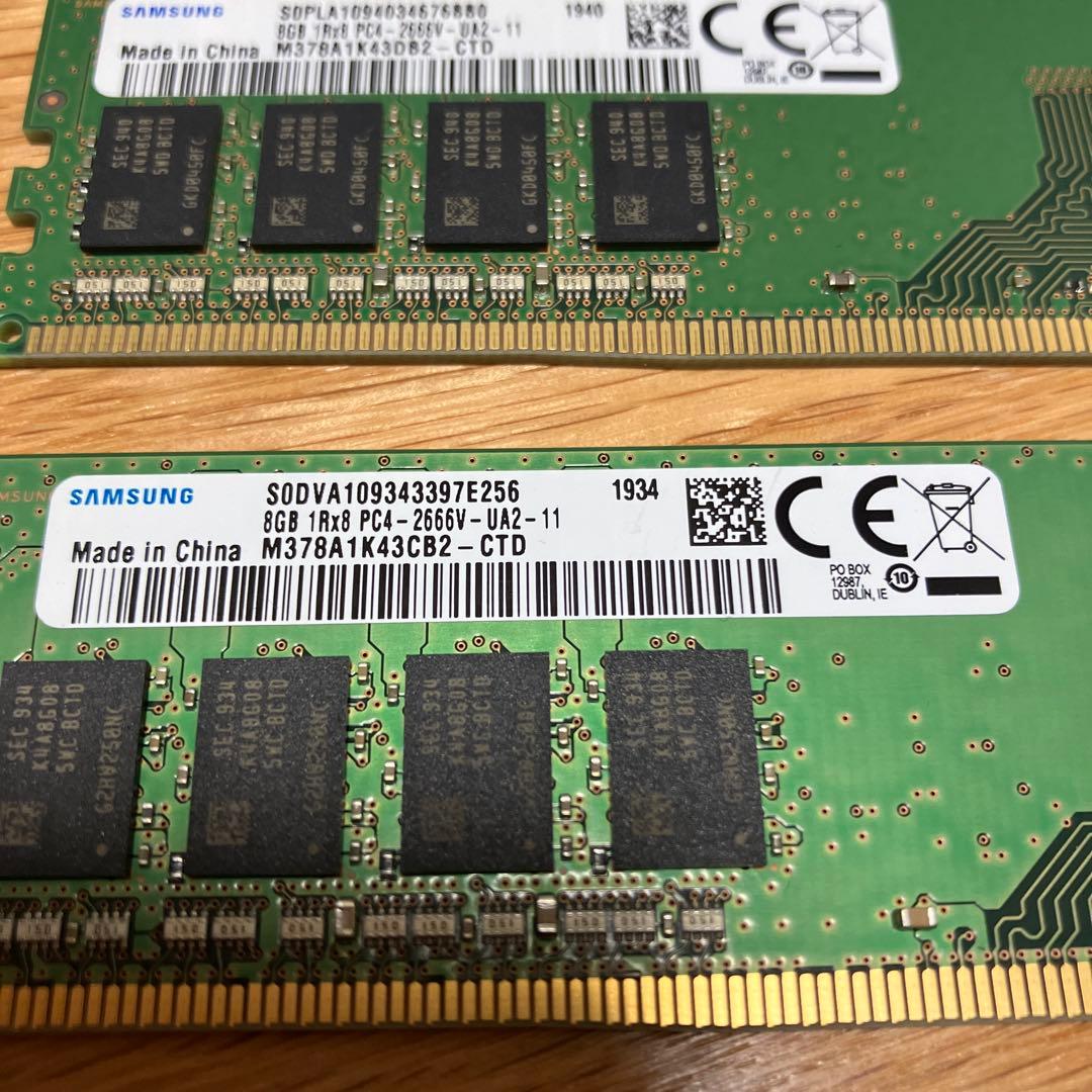 8GB✖️3枚　デスクトップPC用　PC4-2666V-UA2-11