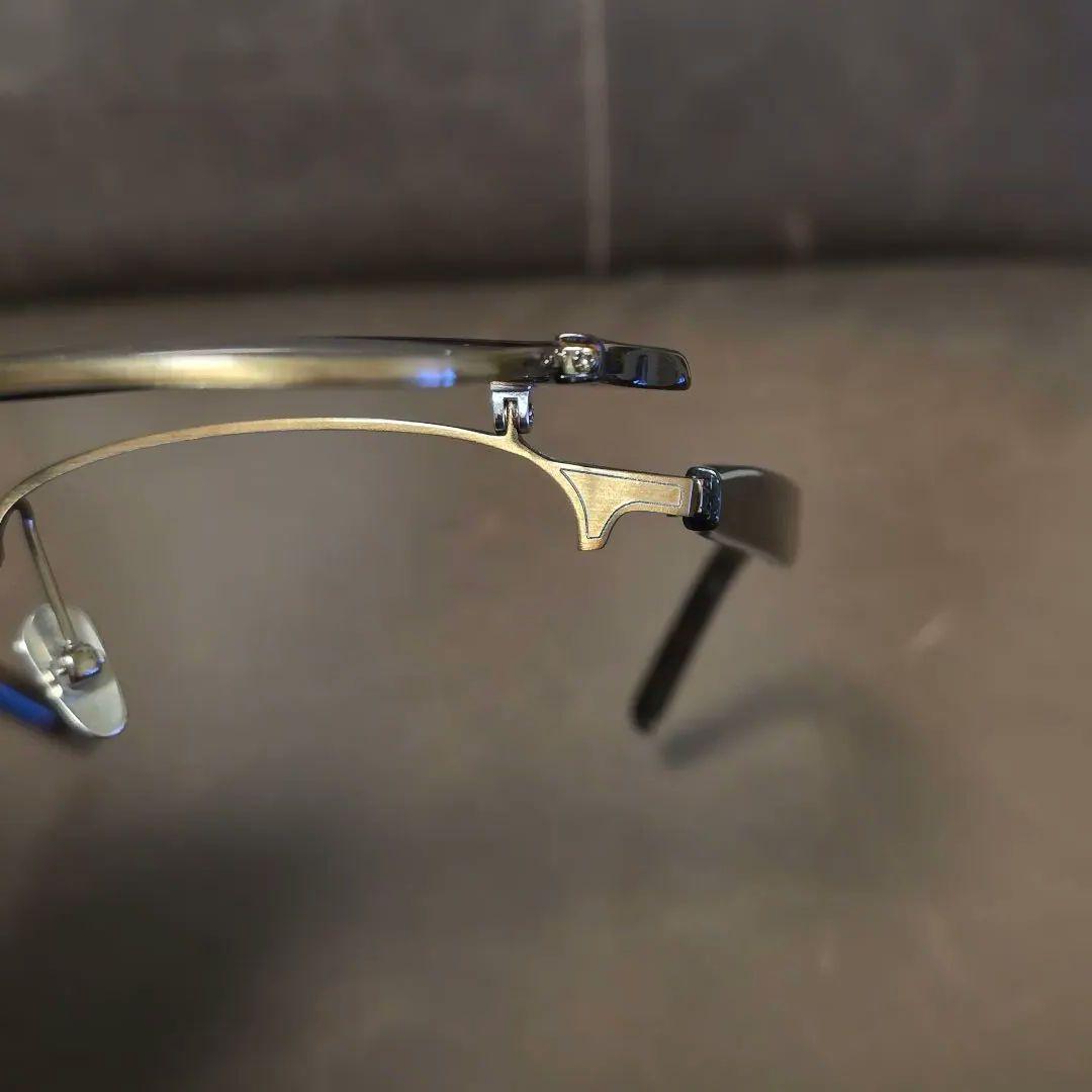 跳ね上げ式 メガネ サーモント ブラウンデミ/アンティークゴールド ノーブランド