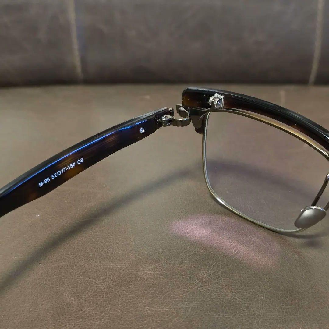 跳ね上げ式 メガネ サーモント ブラウンデミ/アンティークゴールド ノーブランド