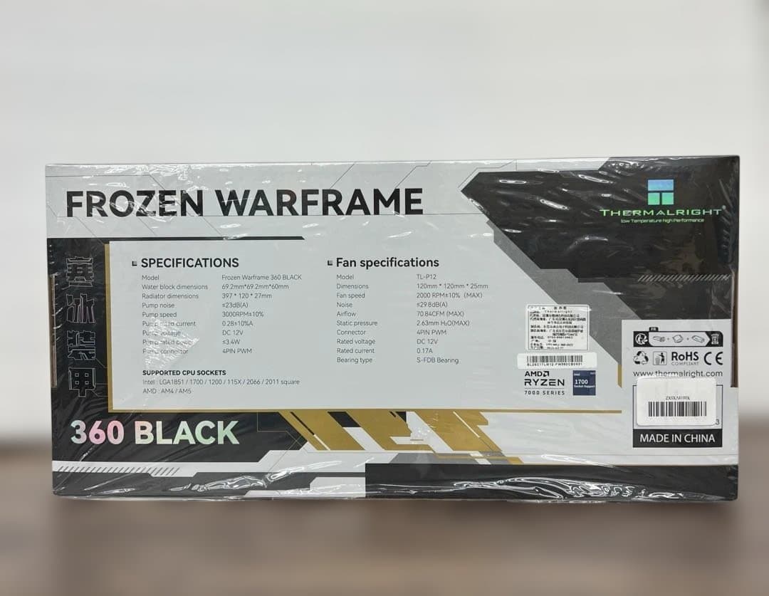 261488Thermalright FW 360ブラックCPU AIOクーラー