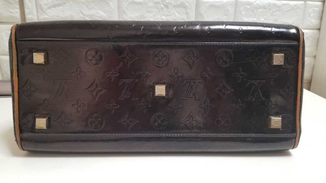 ルイヴィトン モノグラム ヴェルニ トンプキンスクエア トートバッグ ボストン