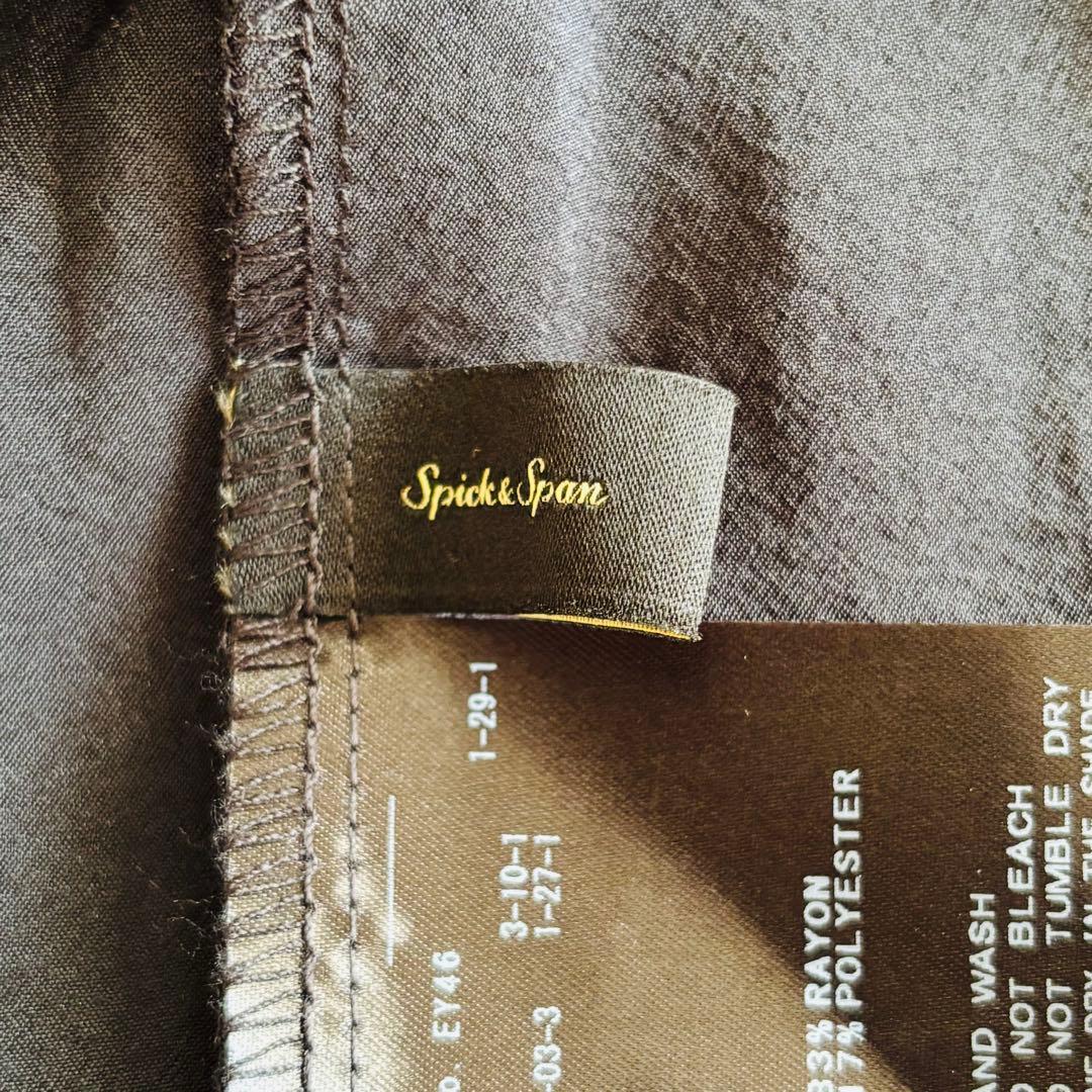 【完売品】Spick and Span フリルカラーブラウス ブラック