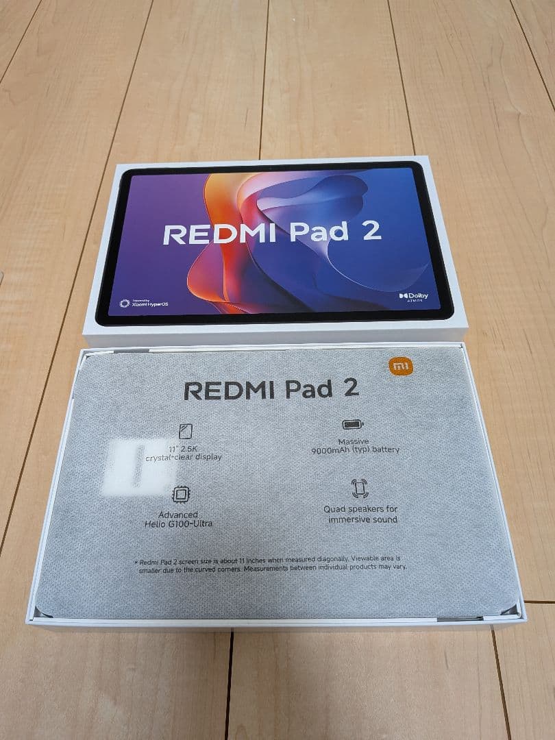 REDMI Pad2 本体 + カバー　美品