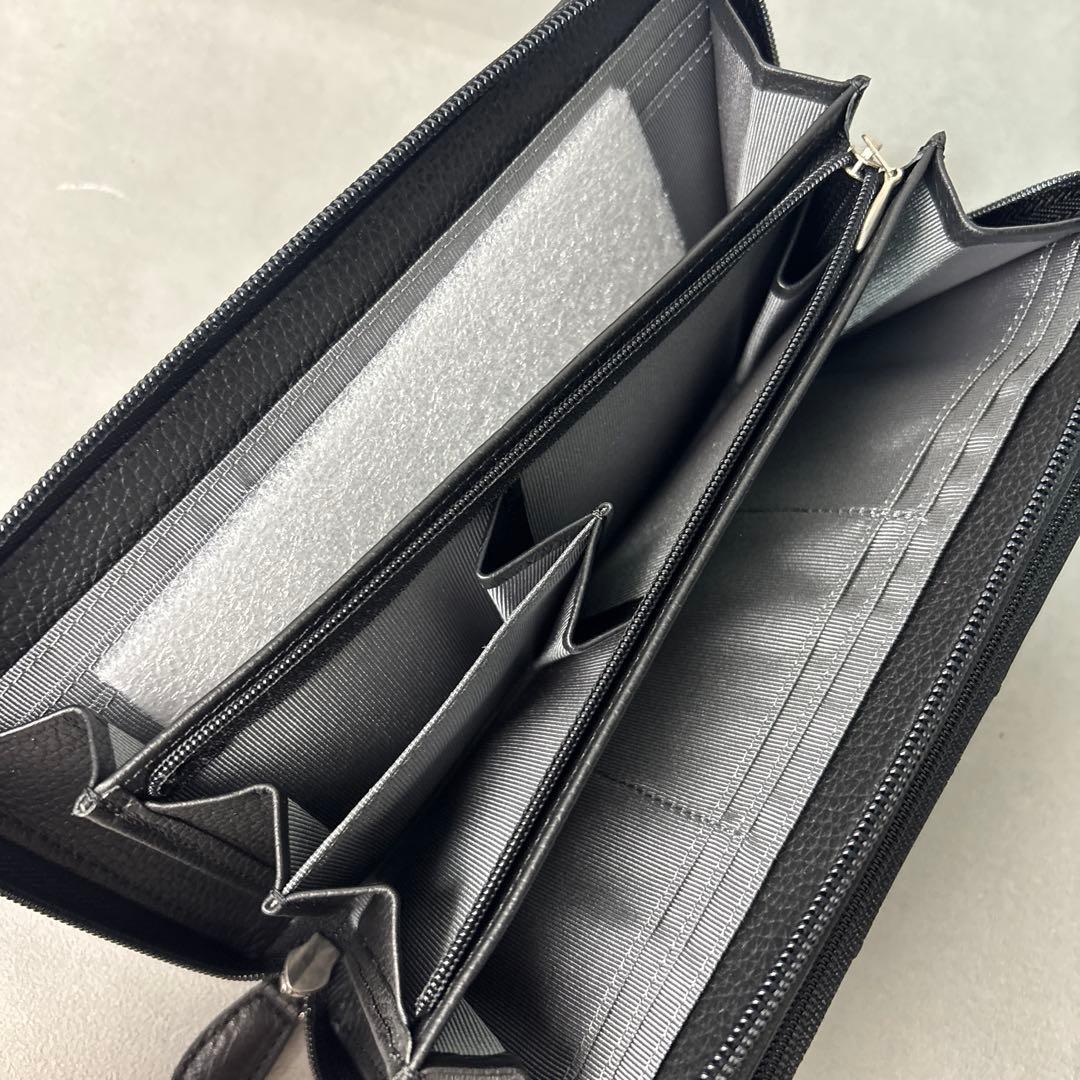 未使用品✨松屋 nordfiume オーストリッチ ショルダーウォレット 本革