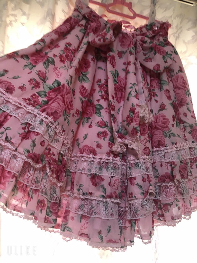 アンジェリックプリティ　ドラマティックローズ　スカート　ピンク