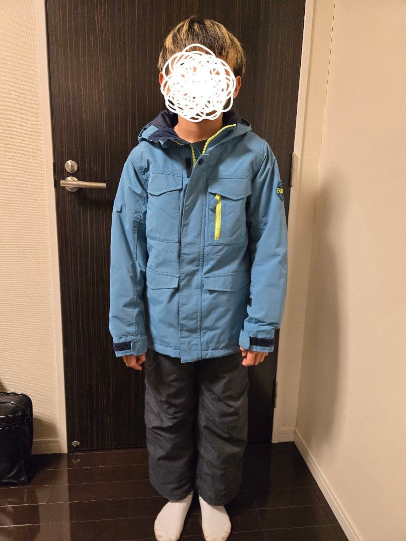 BURTON 子供用 スノーボードウェア 青