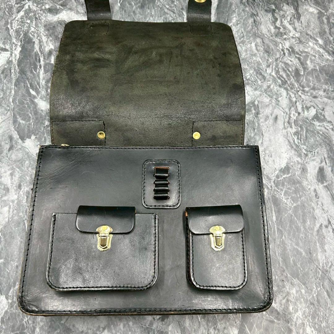 と*皮様 希少■HELZ ビジネスバッグ　ブリーフケース　本革　ブラック　黒