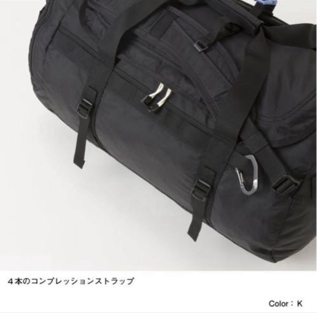 【美品】ノースフェイス ダッフルバッグ　50 ボストン　ナイロン　3way 黒