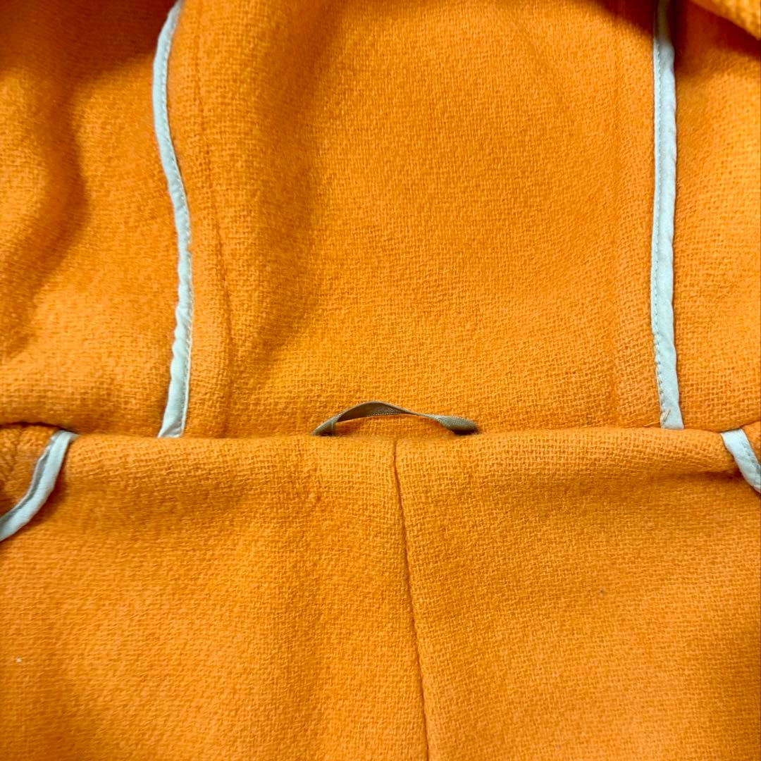 90s グレンフェル 別注 ダッフルコート オレンジ 36 Moorbrook