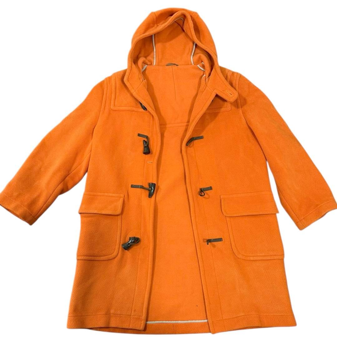 90s グレンフェル 別注 ダッフルコート オレンジ 36 Moorbrook