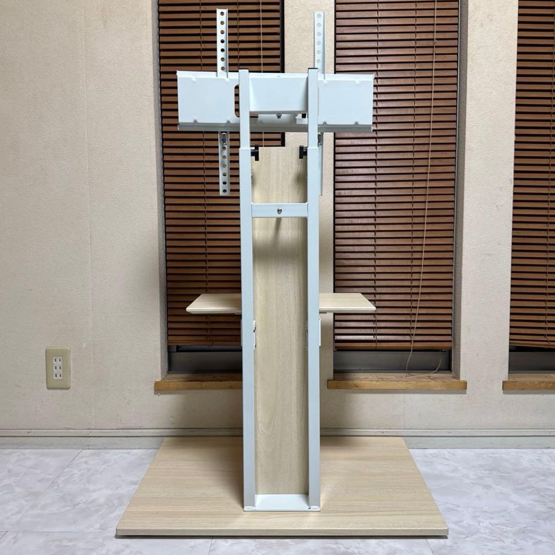 テレビスタンド 32～77インチ対応 隠しキャスター付き 【上下/左右首振り】