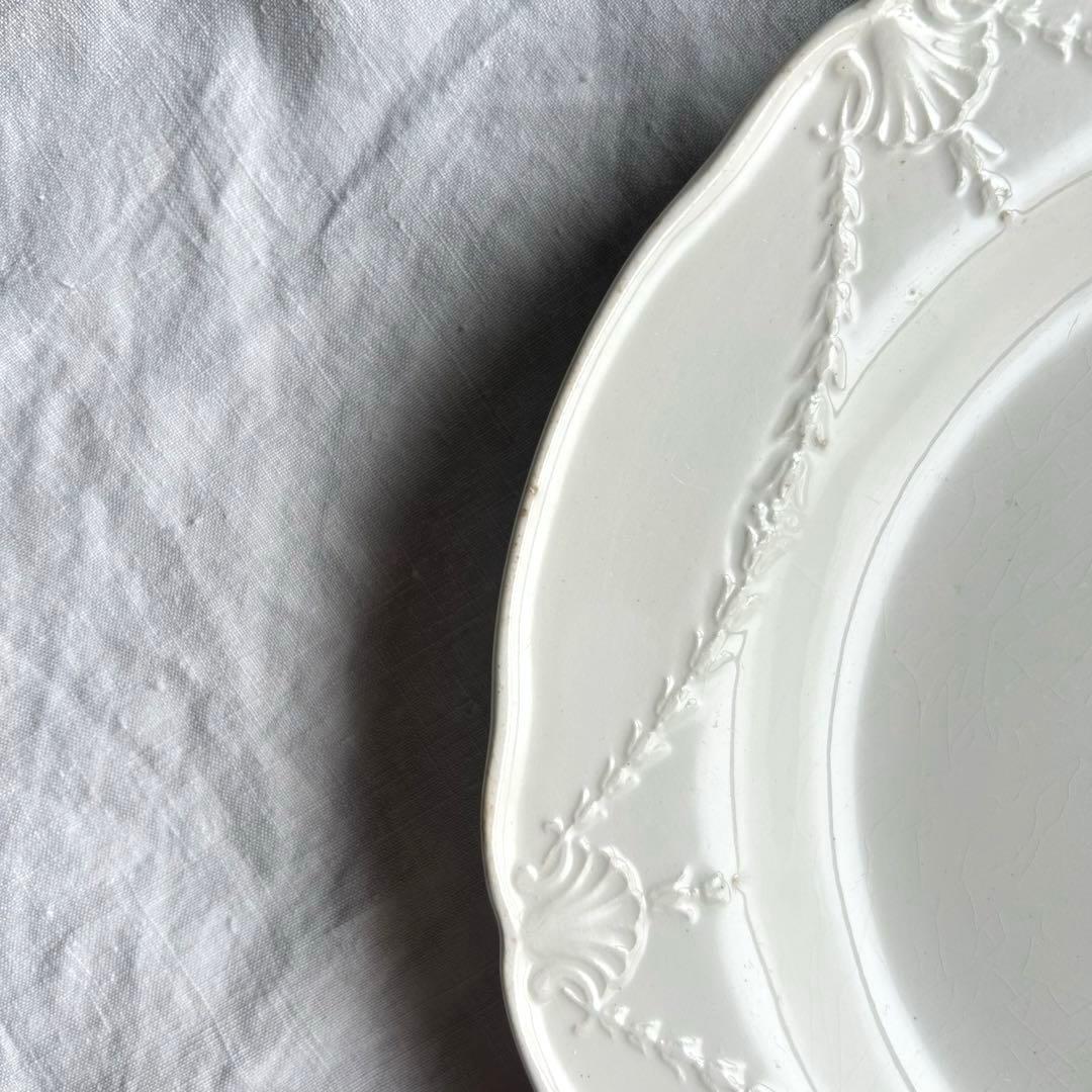 ミントン　レリーフプレート　ディナー　大皿　26.5㎝　フランスアンティーク