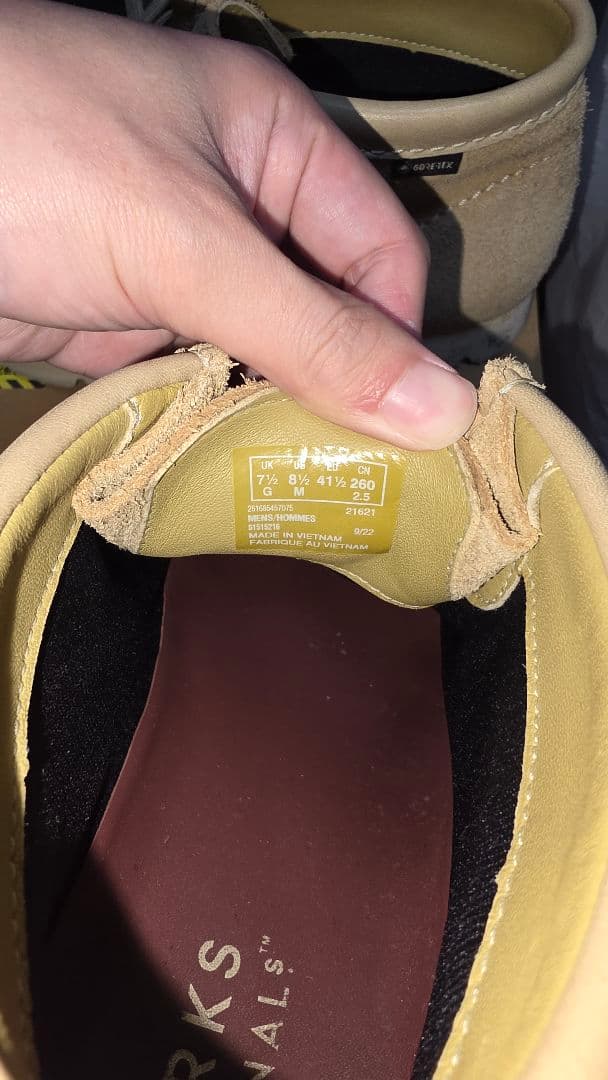 CLARKS ワラビーブーツ GORE-TEX メープルスエード