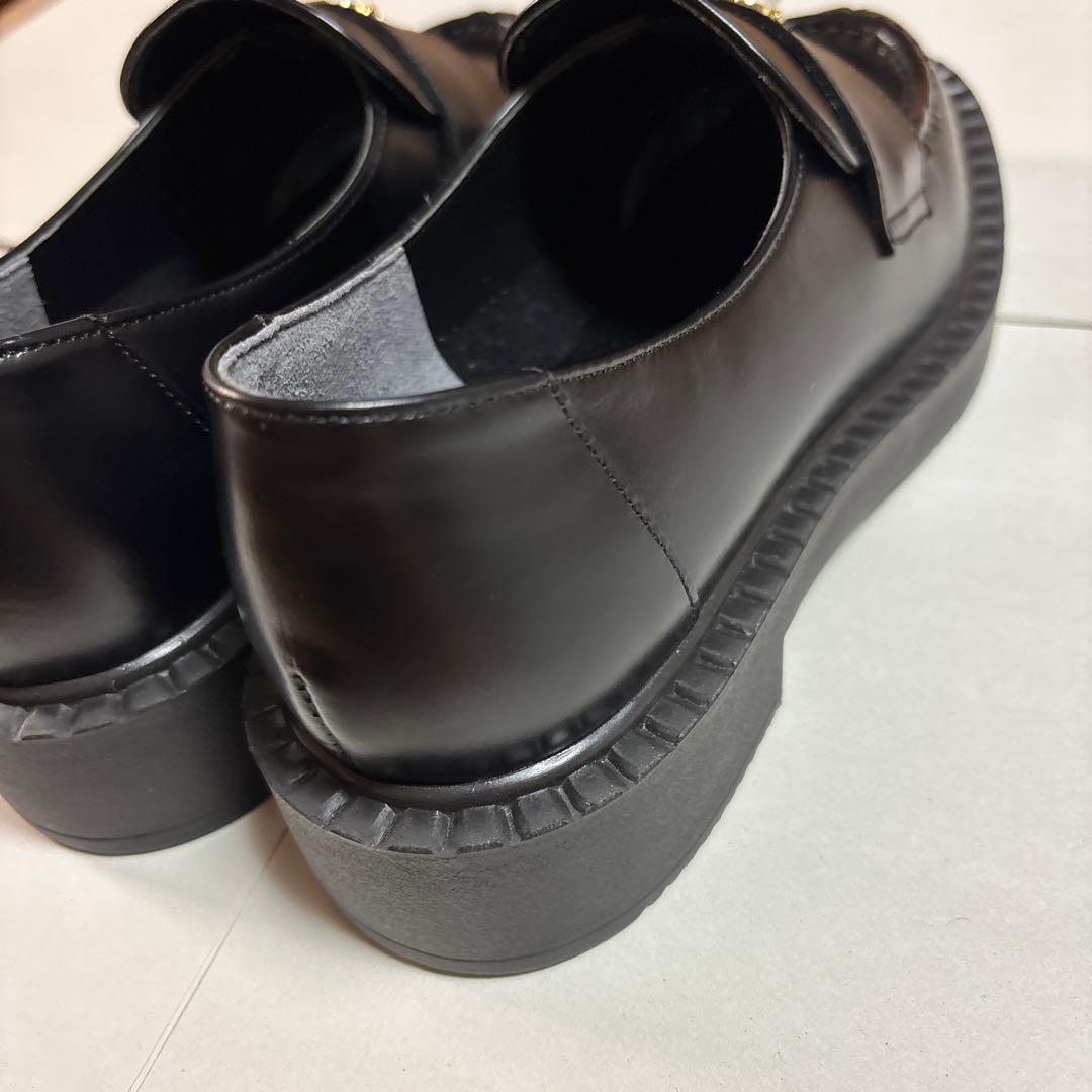 新品　ダイアナ　DIANA ローファー 革靴　23.0 厚底