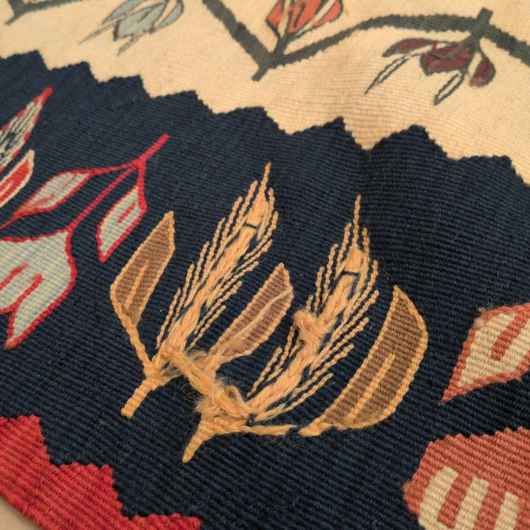 【極美品】手織り キリム トルコ・ウシャク産 絨毯 ウール 115×177cm