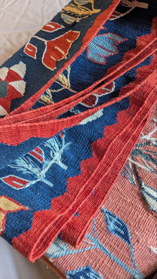 【極美品】手織り キリム トルコ・ウシャク産 絨毯 ウール 115×177cm