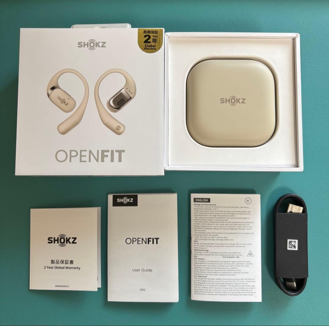 SHOKZ OPENFIT ワイヤレスイヤフォン & STORAGE BAG