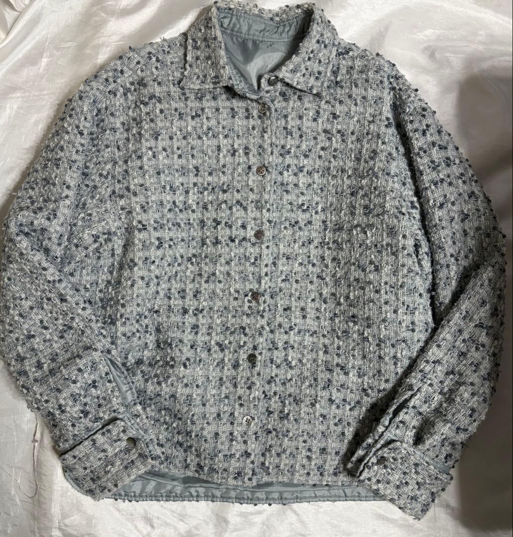 最終✳︎シーマリー cccmalie 美品 ツイードシャツジャケット 38