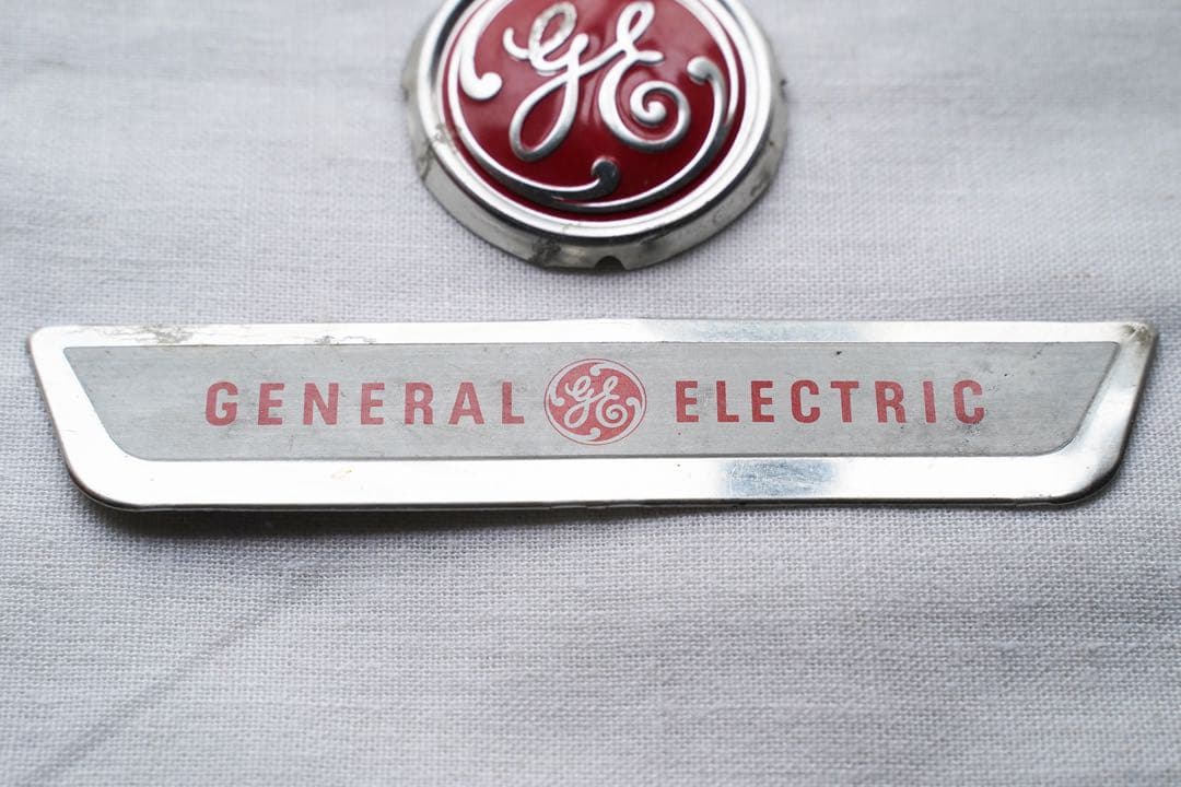 GENERAL ELECTRIC GE アルミ ネームバッジプレート