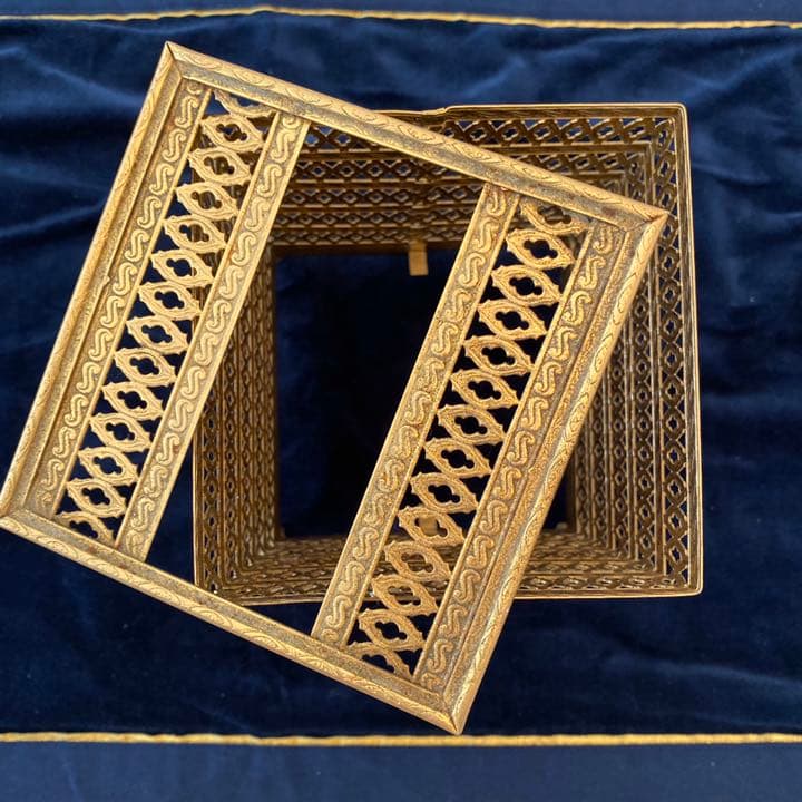 ヴィンテージ　スタイルビルト正方形ティッシュボックス