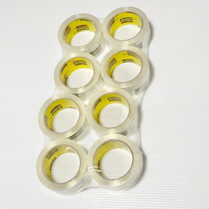 未開封品！ 3M SCOTCH スコッチ 梱包 ガムテープ 中軽量用 8巻パック