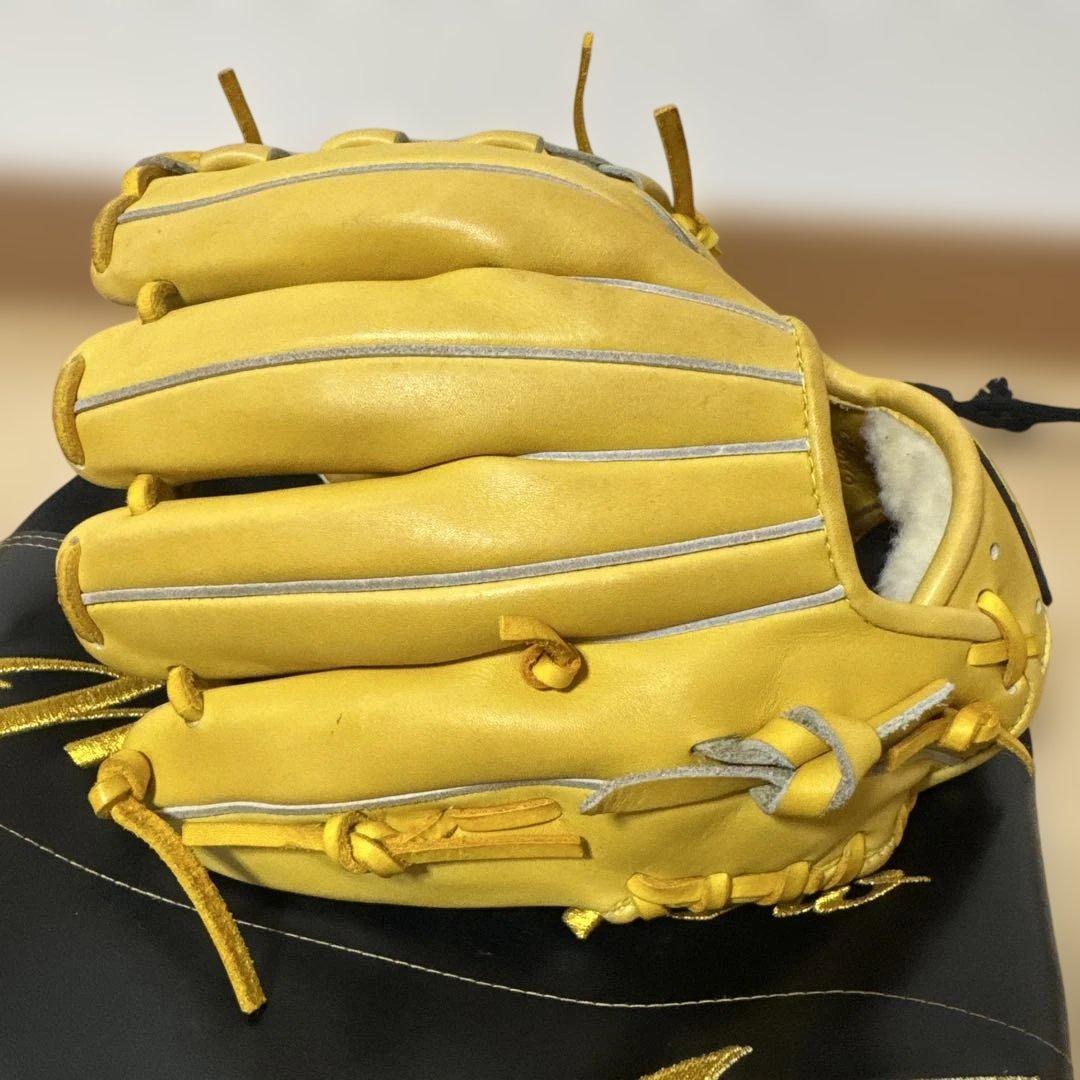【美品】右投用 ミズノプロ グローブ 復刻版 Mラベル 軟式用