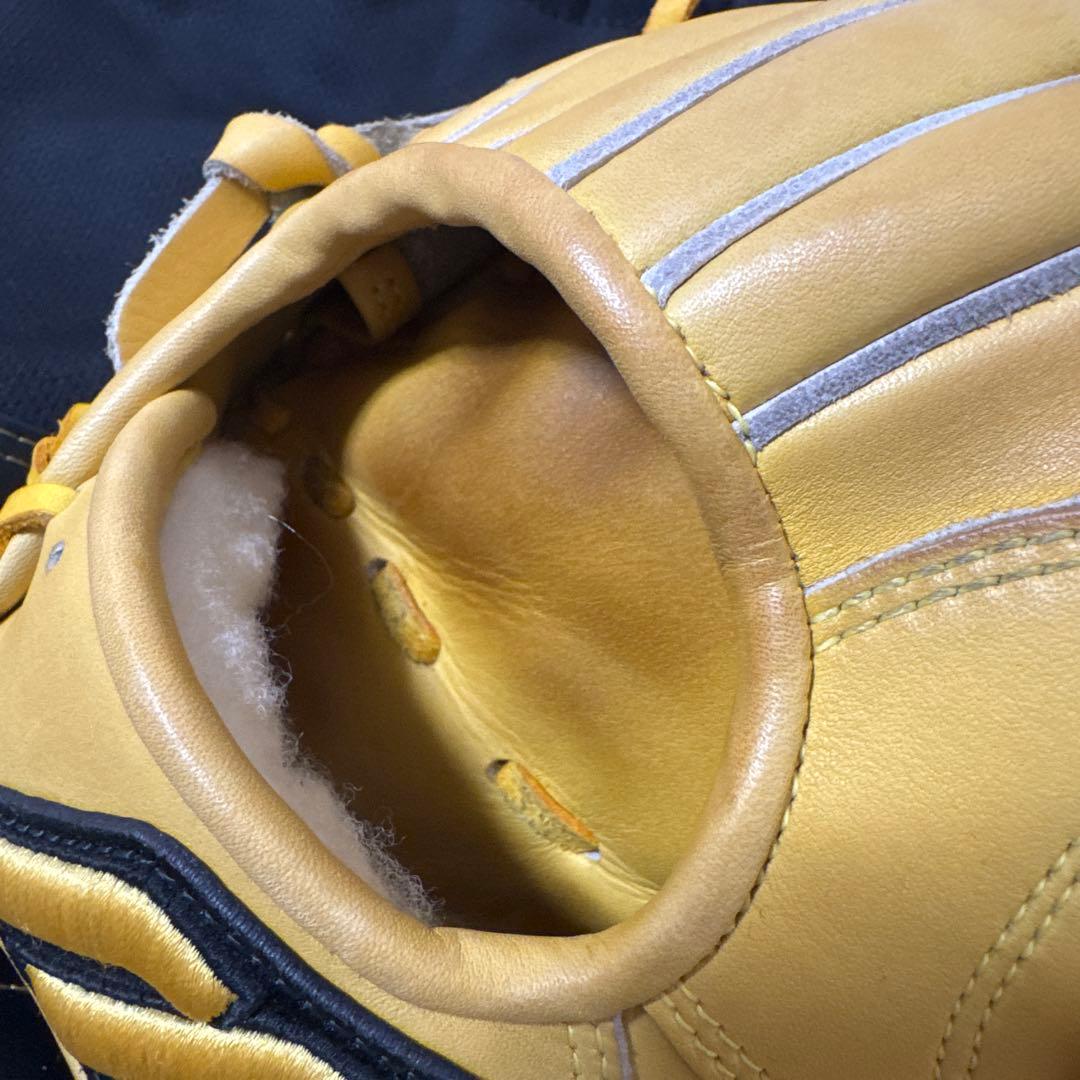 【美品】右投用 ミズノプロ グローブ 復刻版 Mラベル 軟式用