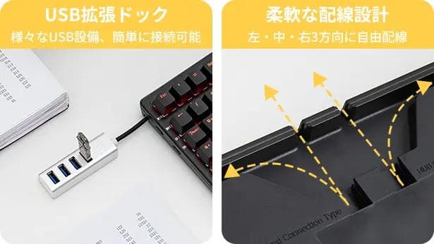 【MAKUAKE】Runelves ZEYI 左手用メカニカルキーボード 赤軸