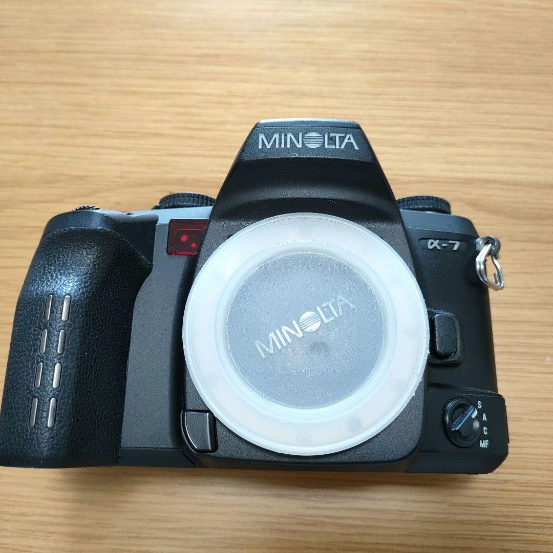 MINOLTA α-7 フィルム一眼レフカメラ 【レンズ2本 フイルム付き】