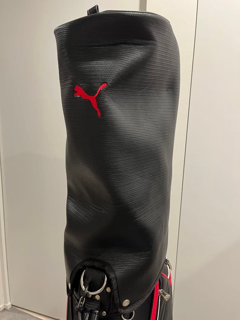 Puma キャディバッグ 黒/赤 練習場のみ使用 室内保管